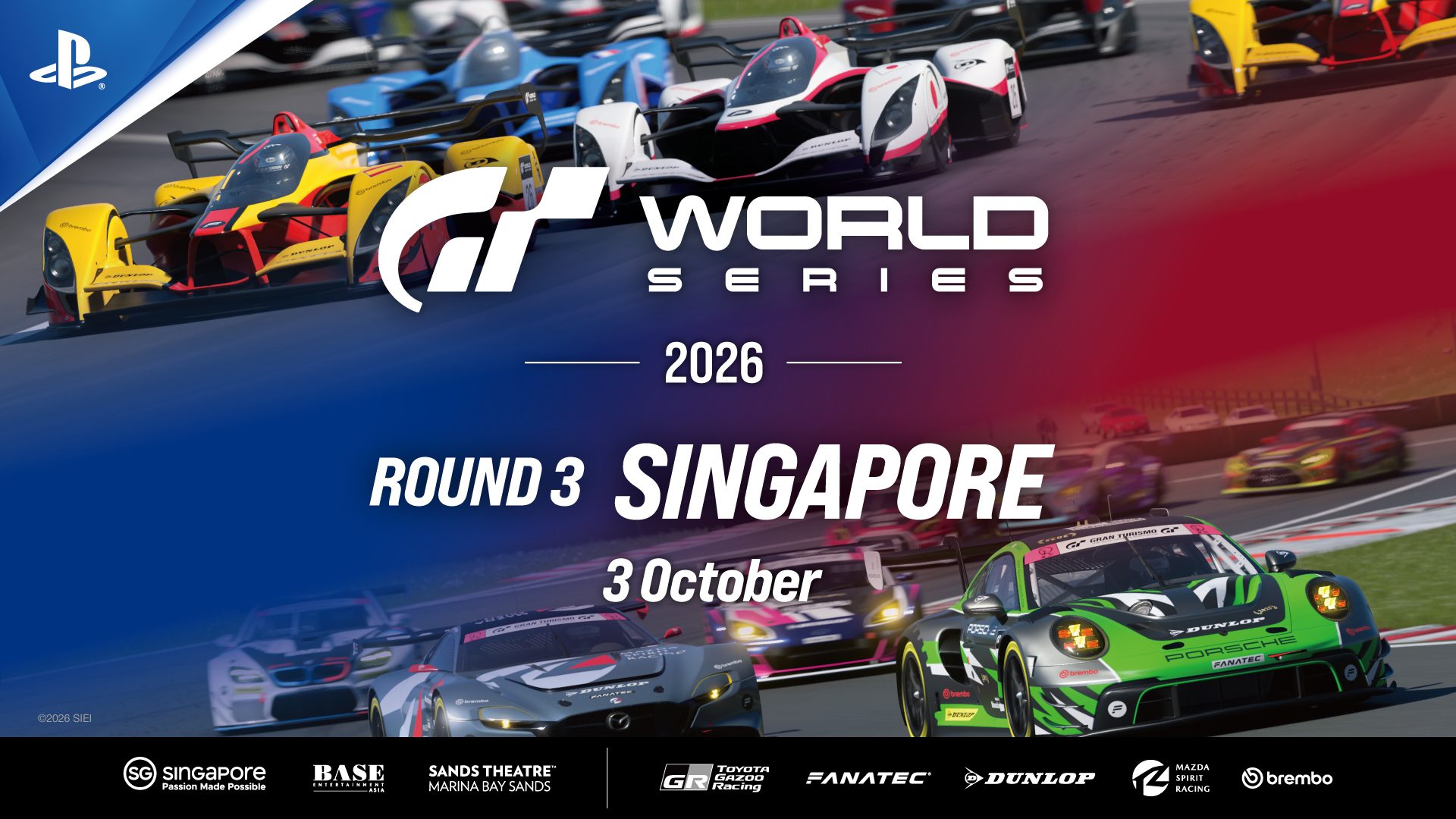 (Untuk Asia Tenggara) Sands Theatre Singapura akan menjadi tuan rumah acara Gran Turismo World Series pertama di Asia Tenggara pada hari Sabtu, 3 Oktober